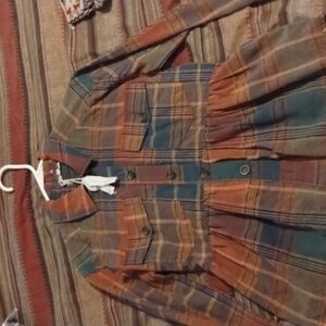 Mystree lond sleeve flannel women's shirt